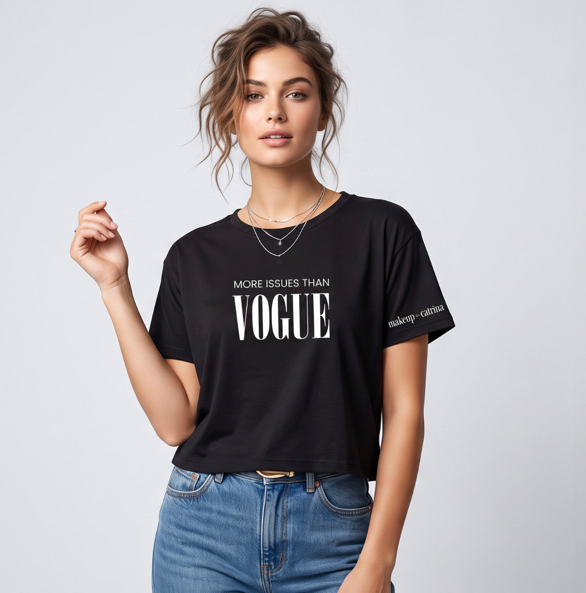 VOGUE cropped Tee